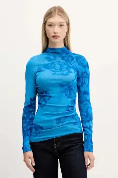 Desigual pulover OTTAWA light, cu turtleneck, 25WWJF38 imagine
