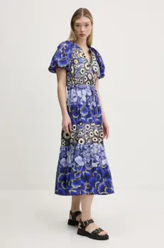 Desigual rochie CELLS LONG_LACROIX maxi, evazati, 25SWVW02 imagine