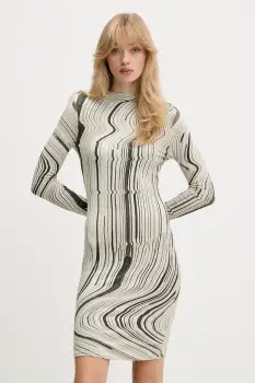 Desigual rochie CHIARA culoarea verde, mini, mulata, 25WWVK35 imagine