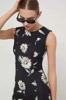 Desigual rochie culoarea negru, mini, mulata imagine