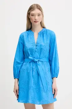 Desigual rochie din bumbac TOURS mini, evazati, 25SWVW09 imagine