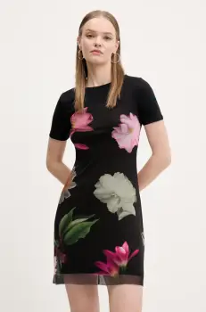 Desigual rochie HAMBURGO culoarea negru, mini, evazati, 25SWVK14 imagine