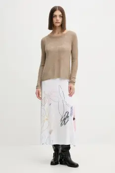 Desigual rochie KALA culoarea verde, midi, evazati, 25WWVK25 imagine