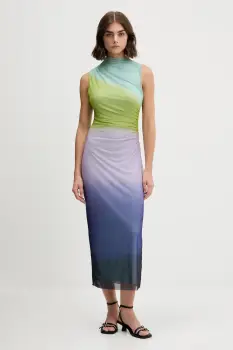 Desigual rochie LOLA culoarea violet, maxi, mulata, 25WWVK18 imagine