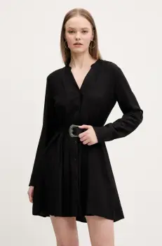 Desigual rochie PARIS culoarea negru, mini, drept, 25SWVW32 imagine