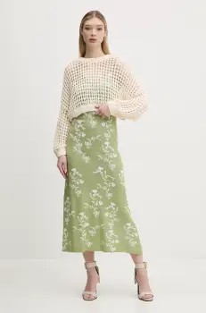 Desigual rochie si pulover DANA culoarea verde, maxi, evazati, 25SWVK59 imagine