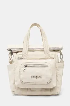 Desigual rucsac BASIC MODULAR VO femei, culoarea bej, mic, neted, 25SAXY11 imagine