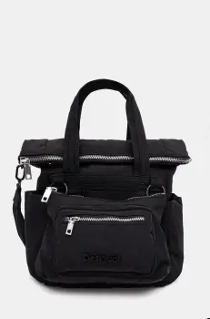 Desigual rucsac BASIC MODULAR VOYAGE culoarea negru, mic, neted, 24WAXY35 imagine