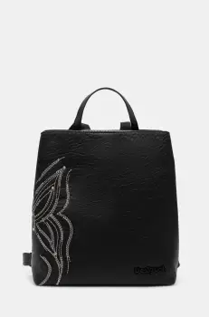 Desigual rucsac GOODALL SUMY MINI femei, culoarea negru, mic, cu imprimeu, 25SAKP08 imagine