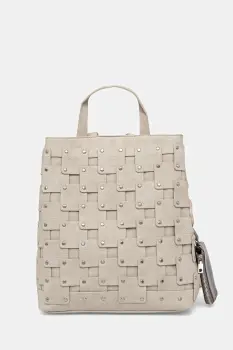 Desigual rucsac NEW PATCH 1 PIEDRA culoarea bej, mic, 25WAKP40 imagine