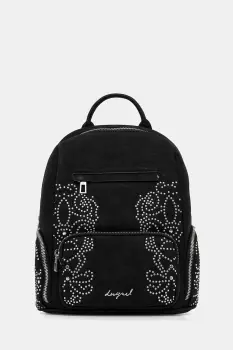 Desigual rucsac POKER FACE CHESTER M culoarea negru, mic, cu imprimeu, 25WAKP35 imagine