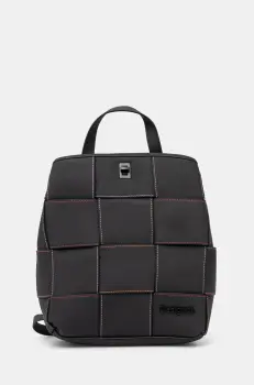 Desigual rucsac YOKO NEGRO SUMY MINI femei, culoarea negru, mic, neted, 25SAKP35 imagine