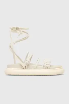 Desigual sandale Boat femei, culoarea bej, cu platforma, 24SSSO02.1008 imagine