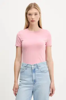 Desigual tricou AMBER culoarea roz, 25WWTK07 imagine