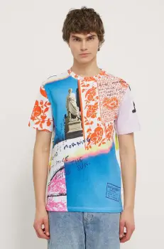Desigual tricou din bumbac barbati, modelator imagine