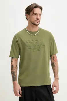 Desigual tricou din bumbac WASHINGTONGR imagine