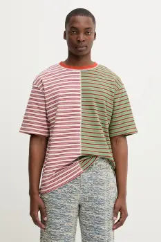 Desigual tricou MASNOU culoarea verde, cu imprimeu, 25WMTK27 imagine