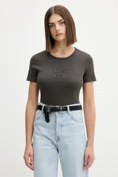 Desigual tricou PRAGA culoarea gri, 25WWTK46 imagine