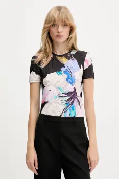 Desigual tricou VIENA culoarea negru, 25WWTK52 imagine