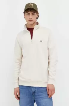 Dickies bluza barbati, culoarea bej, neted imagine