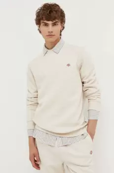 Dickies bluza barbati, culoarea bej, neted imagine