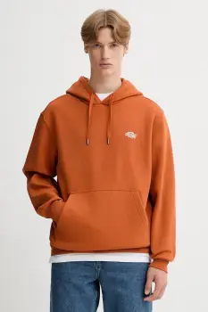 Dickies bluza barbati, culoarea portocaliu, cu gluga, neted imagine