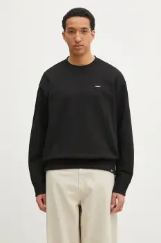 Dickies bluza Clancy Heavyweight Sweatshirt Black barbati, culoarea negru, neted, DK0A87CKBLK1 imagine