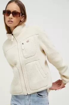 Dickies bluza femei, culoarea bej, neted imagine