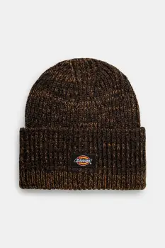 Dickies caciula Lewistown Beanie culoarea maro, din tricot gros, DK0A4Z3J imagine