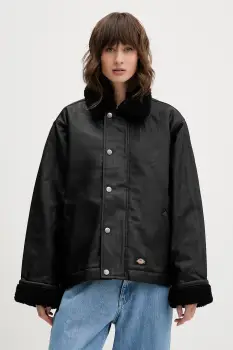 Dickies geaca culoarea negru, de tranzitie, oversize, DK0A87OM imagine