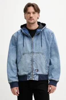 Dickies geaca jeans culoarea albastru marin, de tranzitie, DK0A4ZAPK211 imagine