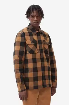 Dickies geaca Kurtka Dickies Sherpa Lined DK0A4XGRBD0 barbati, culoarea maro, de tranzitie DK0A4XGRBD0-brown imagine