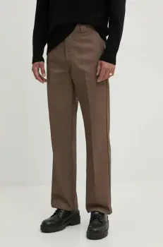 Dickies pantaloni 874 barbati, culoarea maro, drept, DK0A4XK6 imagine