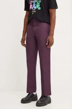 Dickies pantaloni 874 barbati, culoarea violet, drept imagine