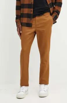 Dickies pantaloni barbati, culoarea maro, mulata imagine