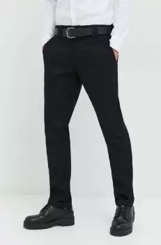 Dickies pantaloni barbati, culoarea negru, mulata imagine