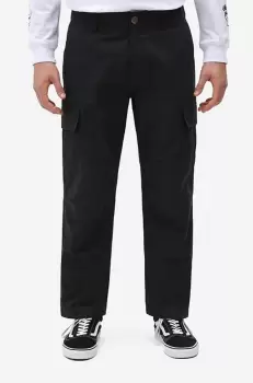 Dickies pantaloni de bumbac culoarea negru, cu fason cargo DK0A4XDUBLK-BLACK imagine