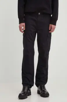 Dickies pantaloni de bumbac culoarea negru, cu fit cargo DK0A4XDUBLK-BLACK imagine
