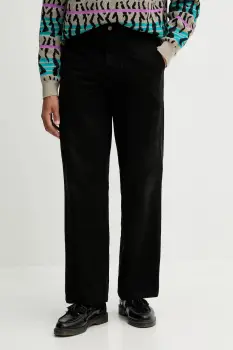 Dickies pantaloni de bumbac culoarea negru, drept, DK0A87PI imagine