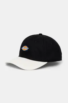 Dickies sapca de baseball din bumbac culoarea negru, modelator, DK0A4Z6LBLK1 imagine