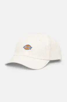 Dickies sapca de baseball din catifea culoarea bej, cu imprimeu, DK0A4ZAYC481 imagine