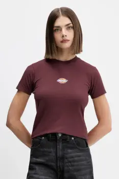Dickies tricou culoarea bordo, DK0A4ZAO imagine
