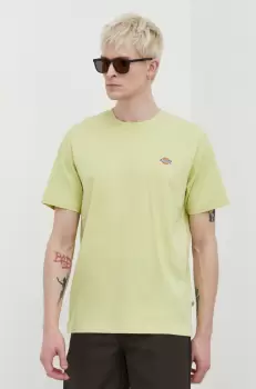 Dickies tricou din bumbac barbati, culoarea bej, cu imprimeu imagine