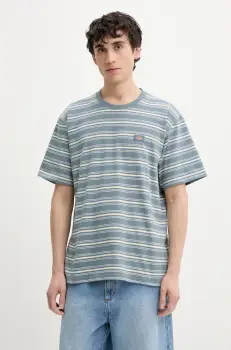 Dickies tricou din bumbac barbati, culoarea gri, modelator, DK0A4Z8SG701 imagine