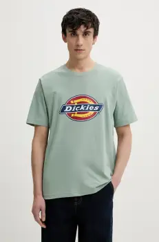 Dickies tricou din bumbac barbati, culoarea verde, cu imprimeu, DK0A4XC9K361 imagine