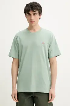 Dickies tricou din bumbac barbati, culoarea verde, cu imprimeu, DK0A4XDBK361 imagine