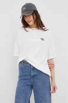 Dickies tricou din bumbac culoarea alb imagine