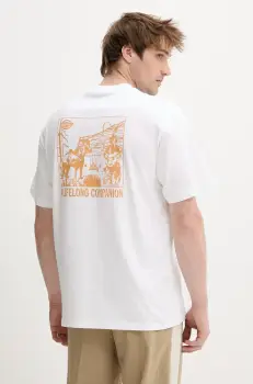 Dickies tricou din bumbac culoarea alb, cu imprimeu, DK0A4Z980WH1 imagine