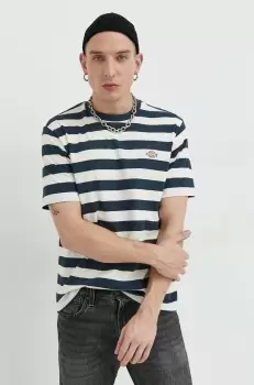 Dickies tricou din bumbac culoarea albastru marin, modelator imagine