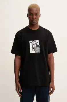 Dickies tricou din bumbac culoarea negru, cu imprimeu, DK0A8672 imagine